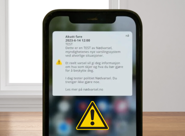Nødvarsel på mobil