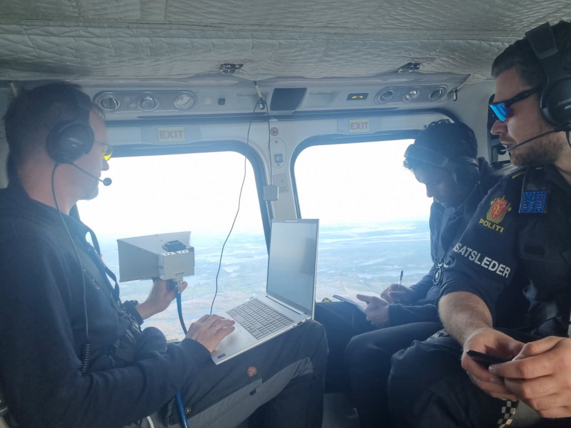 Målinger i helikopter
