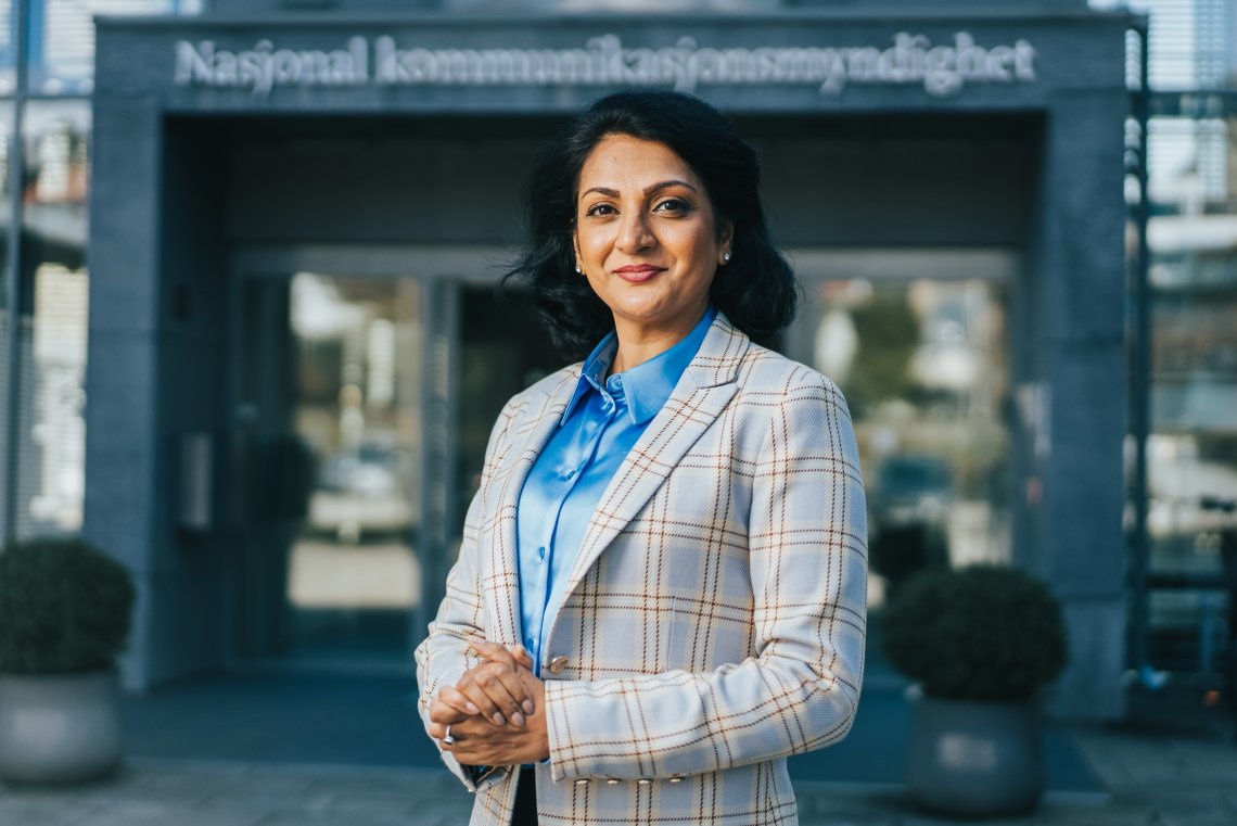 MANGE INNSPILL: Avdelingsdirektør Kamilla Sharma er ikke overrasket over at mange mener noe om hvordan fremtidens bredbåndsmarked bør se ut.