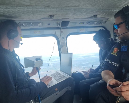 Målinger i helikopter