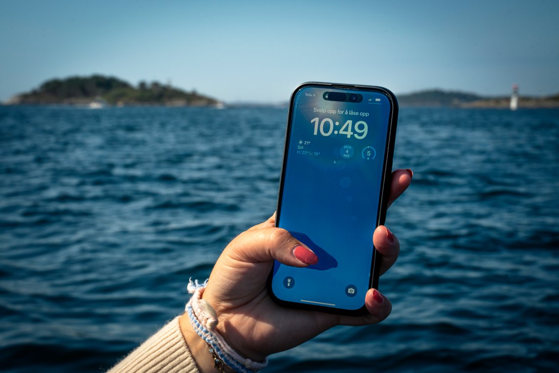 Bildet viser en mobil hvor man ser at klokken er snart 11.00