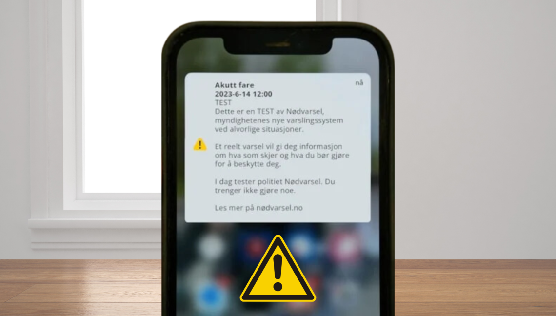 Nødvarsel på mobil