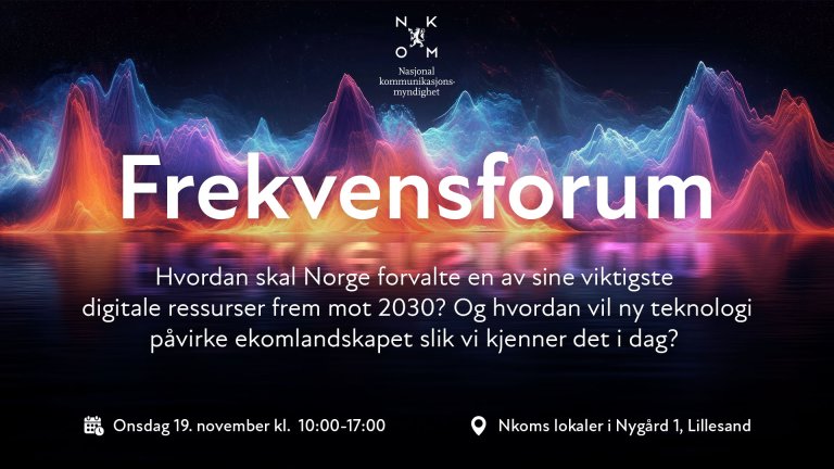 Plakat for Frekvensforum 2025